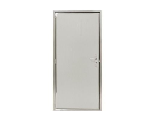 Sandwichpaneel loopdeur Grijs/Wit ± RAL 9002 met RVS kozijn